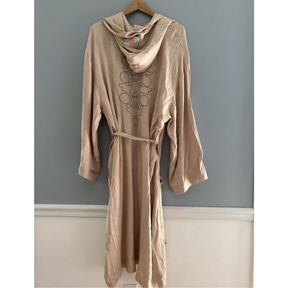 New Free People Movement X EVERLAST Satin Robe sz L - Picture 6 of 7